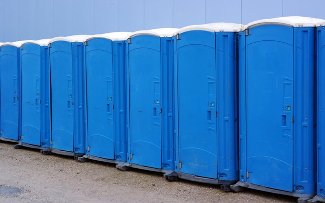 portable toilet rented for graduation party